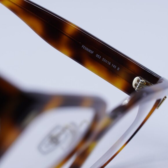 🕶️ New Fendi FE50085F 053 Eyeglasses - Shiny Havana Frame - Picture 6 of 9